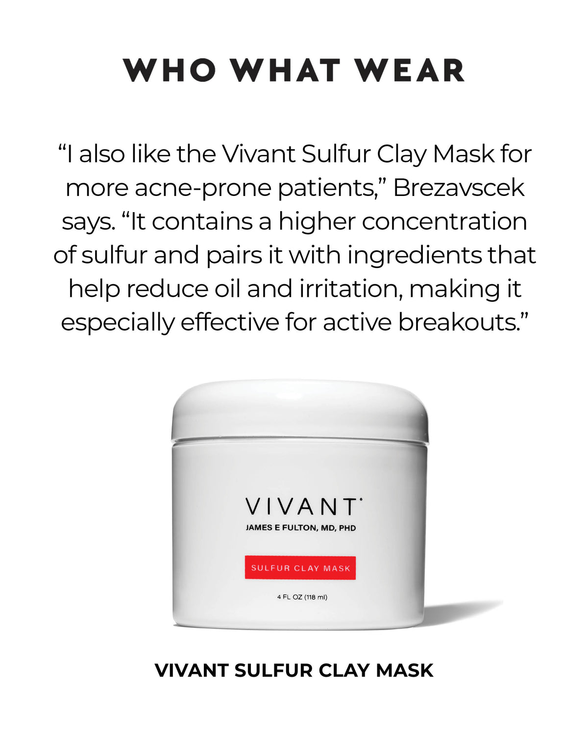 Sulfur Clay Mask Acne Treatment