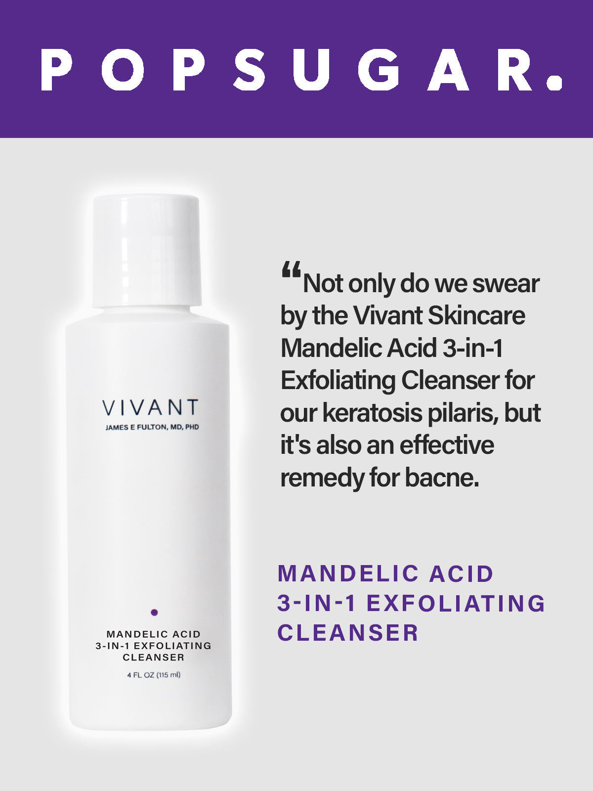 Mandelic Acid 3-in-1 Exfoliating Cleanser